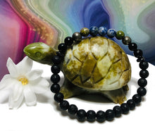 Load image into Gallery viewer, EMF Advanced Protection Sodalite Shungite II Bracelet -  Cell phones, Laptops, WiFi, 5G Signals, Microwave Radiation
