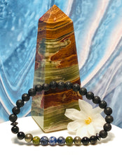 Load image into Gallery viewer, EMF Advanced Protection Sodalite Shungite II Bracelet -  Cell phones, Laptops, WiFi, 5G Signals, Microwave Radiation