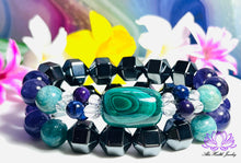 Load image into Gallery viewer, Set: Essential Tremor Malachite and Companion I Bracelets | Heavy Weighted | Eating | Hand Shaking | Support
