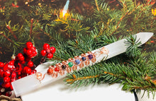 Load image into Gallery viewer, Holistic Energy Chakra Selenite Wand - Cleansing, Meditation, Balancing, Healing