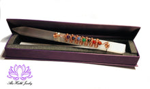 Load image into Gallery viewer, Holistic Energy Chakra Selenite Wand - Cleansing, Meditation, Balancing, Healing