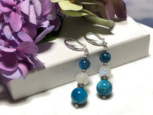 Load image into Gallery viewer, Advanced Chakra Blue Earrings - 925 Silver