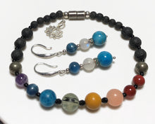 Load image into Gallery viewer, Advanced Chakra Blue Earrings - 925 Silver
