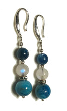Load image into Gallery viewer, Advanced Chakra Blue Earrings - 925 Silver
