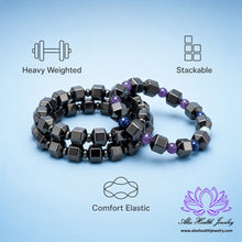 Load image into Gallery viewer, Set - Stackable Essential Tremor Weighted Bracelets 3 - Support - Tremors - Hand Shaking