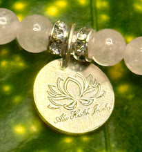 Load image into Gallery viewer, Two Hearts Rose Quartz Silver Bracelet