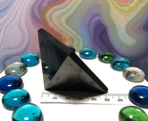 Shungite Pyramid - Authentic Russian - Polished - Solid - 5 cm