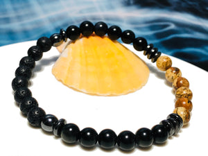 Mens Protective and Break Addictions – Bad Habits Bracelet  |  Focus  |  Power  |  Shielding  |  Support  |  Stamina  |  Clarity
