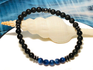 Mens Protective Kyanite II Bracelet  |  Focus  |  Power  |  Shielding  |  Support  |  Stamina  |  Clarity