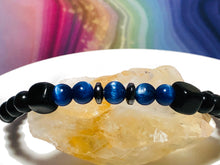 Load image into Gallery viewer, Men&#39;s Protective Kyanite Bracelet  |  Focus  |  Power  |  Shielding  |  Support  |  Stamina  |  Clarity