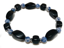 Load image into Gallery viewer, Enhanced EMF Shungite Sodalite Holistic Protection Bracelet -  Cell Phones, Laptops, WiFi Signal Radiation