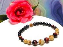 Load image into Gallery viewer, Red Tiger Eye Picture Jasper Holistic Bracelet - Stress |  Anxiety  |  Focus  |  Calm  |  Protection  |  Good Luck  |  Relax
