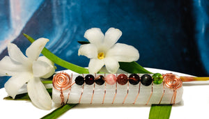 PTSD Crystal Selenite Stick wand from Alex Health Jewelry