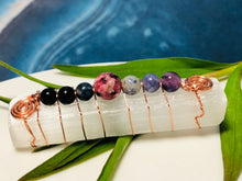 Load image into Gallery viewer, Stress and Anxiety Selenite Crystal Stick wand from Alex Health Jewelry