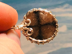 Cross Stone Holistic Protection Necklace - Chiastolite
