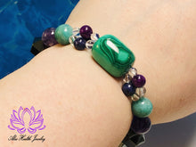 Load image into Gallery viewer, Set: Essential Tremor Malachite and Companion I Bracelets | Heavy Weighted | Eating | Hand Shaking | Support
