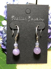 Load image into Gallery viewer, Angelite Double Ball 925 Silver Earrings