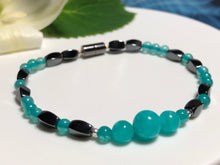 Load image into Gallery viewer, Courage Bracelet | Luck | Opportunity | Business | Amazonite | Magnetic Clasp Bracelet