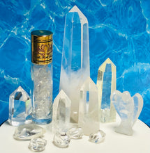 Load image into Gallery viewer, Clear Quartz - Rollerball Essential Oil - Aromatherapy - Energy, Health, Fatigue, Negativity