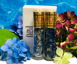 Lapis Lazuli - Rollerball Essential Oil - Aromatherapy - Stress, Anxiety, Migraine, Mood, Calm, Sleep