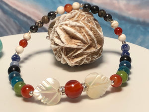 Weight Loss and Control Bracelet  | Mother-of-Pearl  |   Natural  |  Support