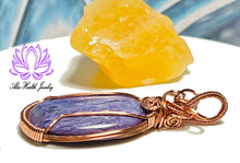 Load image into Gallery viewer, Handmade Charoite Copper Wirework Pendant - Healers Stone - Anxiety - Reiki