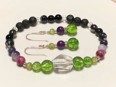 Set -   Ladies Addiction II   -    Bracelet with matching Earrings at 50% off