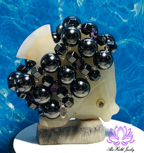 Heavy one  pound bracelet from Alex Health Jewelry